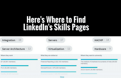 Where is LinkedIn Skills Pages TN
