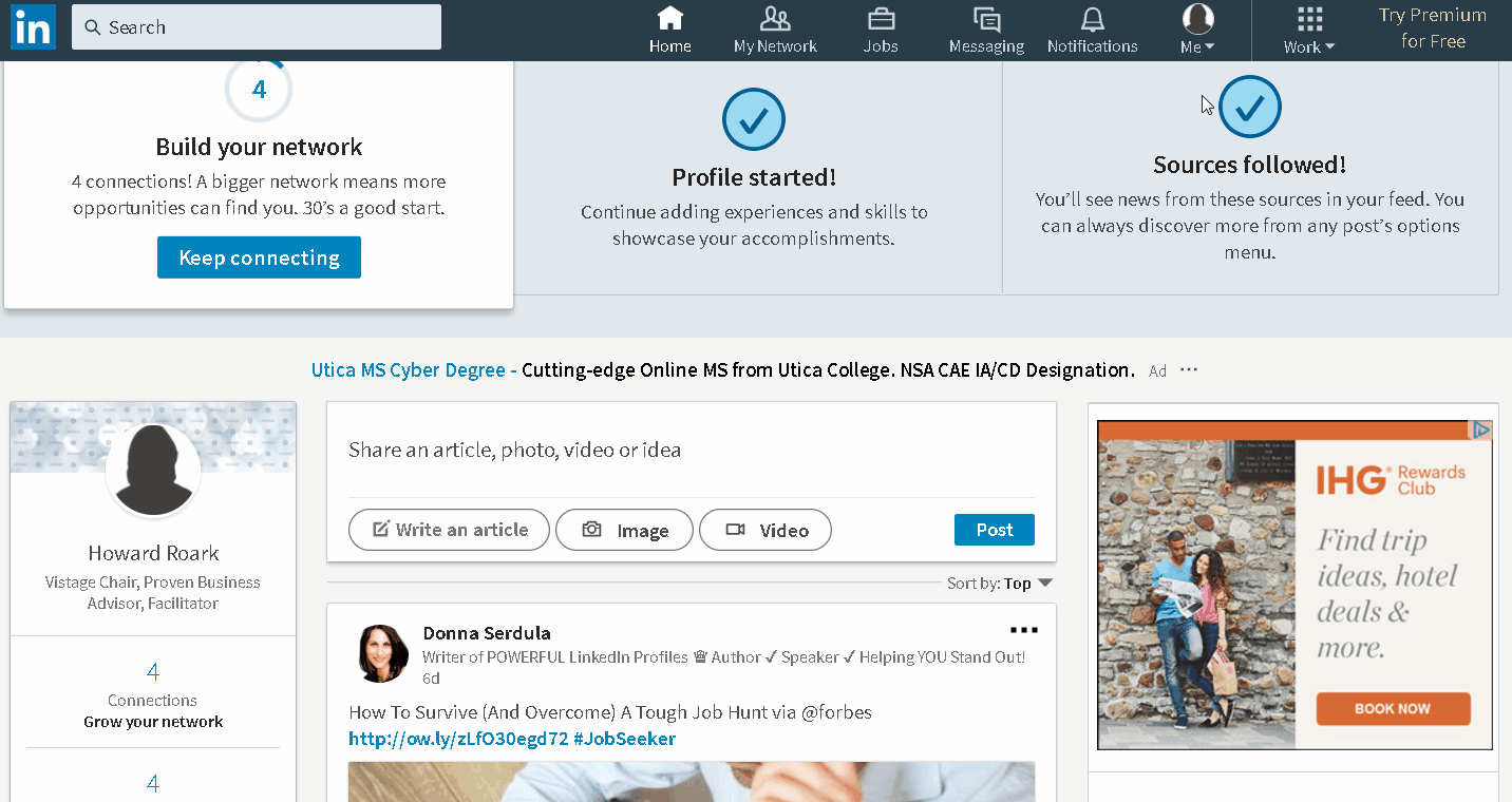 LinkedIn Background Image Instructions