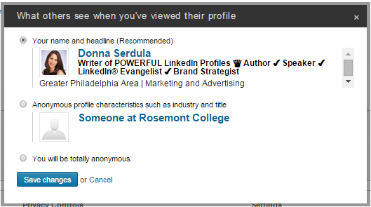 Getting Noticed On LinkedIn, stop being anonymous