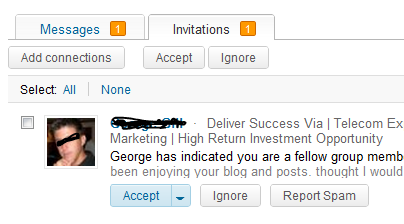 LinkedIn Invitation Example