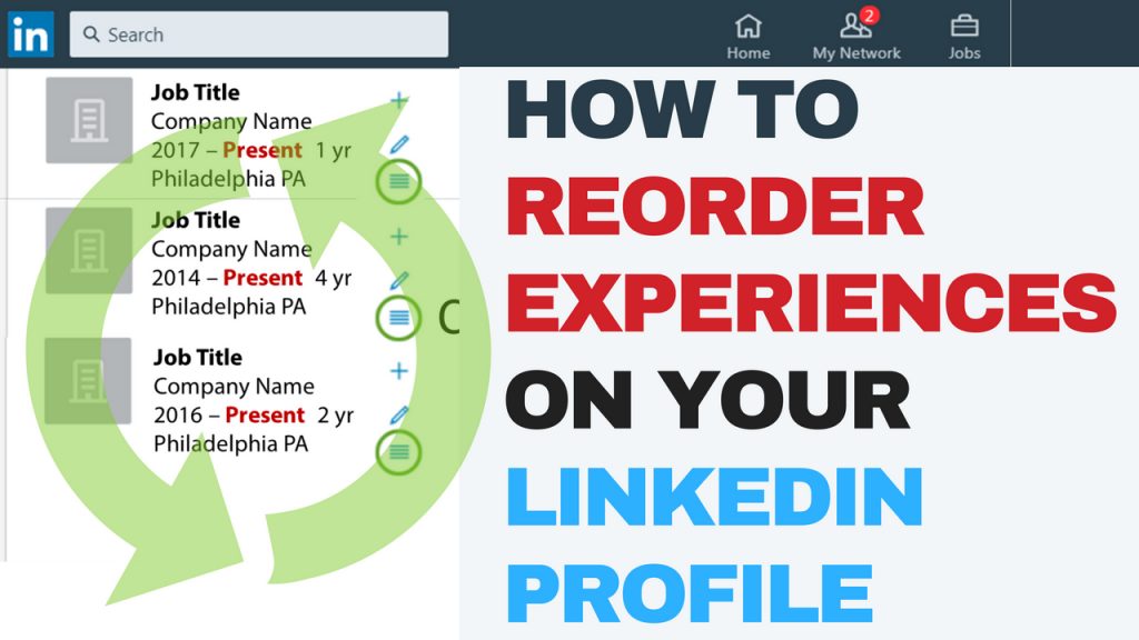How to reorder experiences on your LinkedIn profile